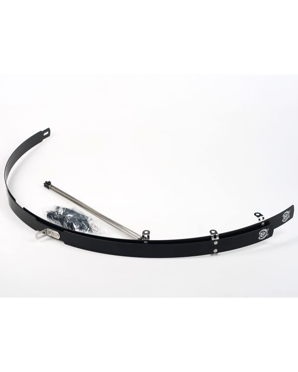 BLB Classic Alloy Flat Fenders - Polished Black