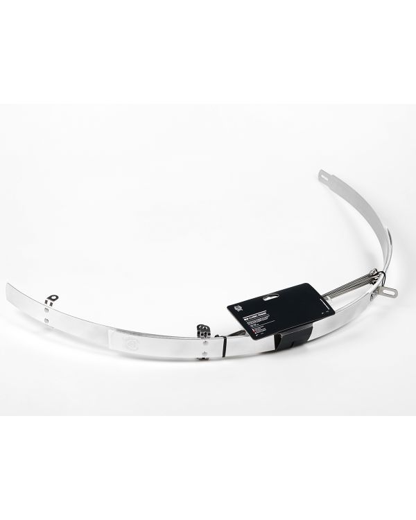BLB Classic Alloy Flat Fenders - Polished Silver