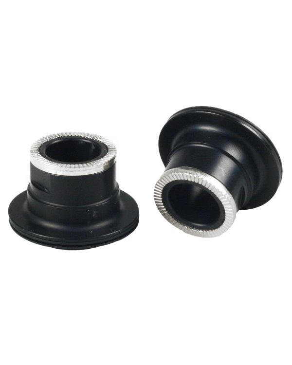 Via Rear Hub 12x135mm Thru Axle End Cups - Black