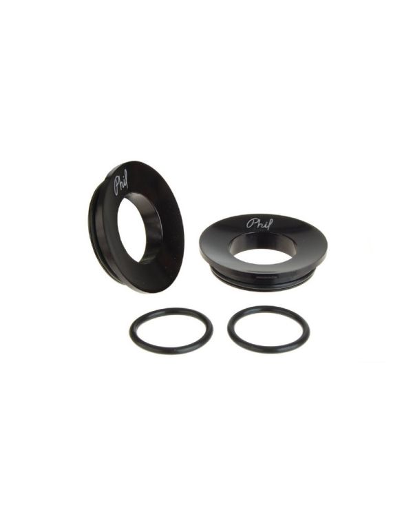 Phil Wood BB Cup Mudguards - Black